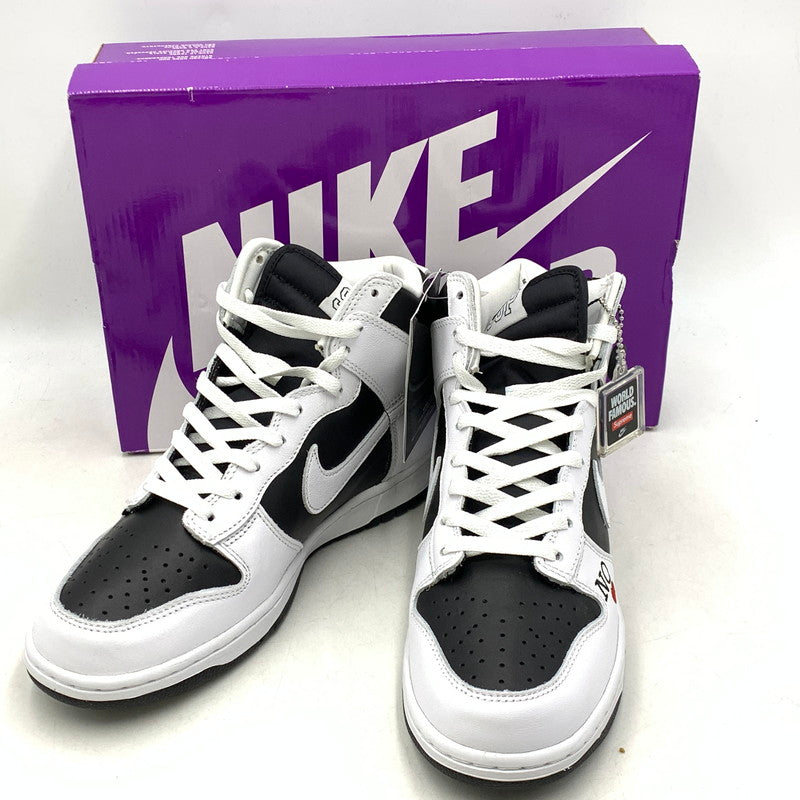【中古美品】【メンズ】 × SUPREME シュプリーム DN3741-002 DUNK HIGH BY ANY MEANS ダンク ハイ バイ エニー ミーンズ スニーカー シューズ 靴 160-260131-ya-04-izu サイズ：27.5cm カラー： BLACK/WHITE-VARSITY RED 万代Net店