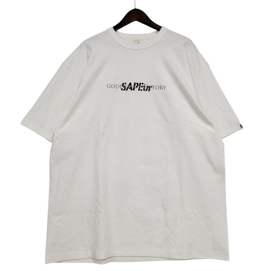 【中古品】【メンズ】 SAPEUR サプール GODDESS VICTORY TEE ゴッデス ヴィクトリー Tシャツ トップス 半袖 142-260203-cs-08-izu サイズ：XXL カラー：ホワイト 万代Net店