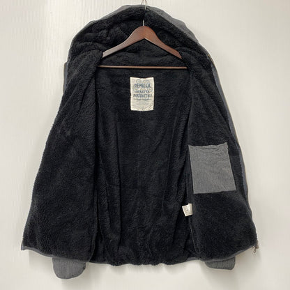 【中古品】【メンズ】 シャンブレーボアフード ジャケット アウター 140-260201-kh-18-izu サイズ：L カラー：チャコール 万代Net店