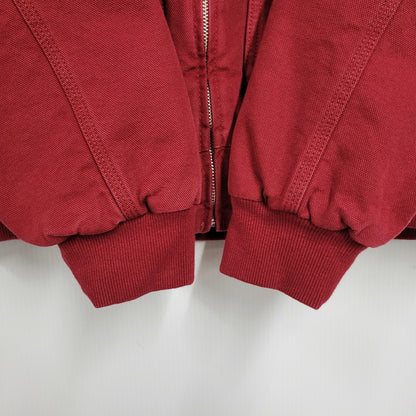 【中古品】【メンズ】 CARHARTT WIP カーハート ワークインプログレス I035617 STANTON JACKET スタントンジャケット SCARLET スカーレット STONE WASHED ストーンウォッシュド アウター 142-260131-ya-21-izu サイズ：M カラー：レッド 万代Net店