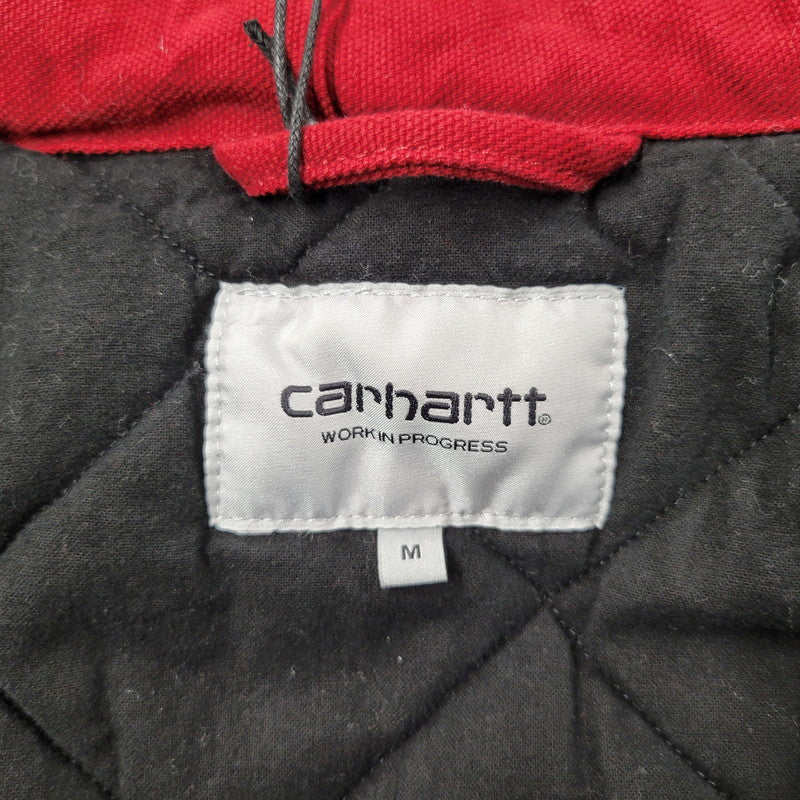 【中古品】【メンズ】 CARHARTT WIP カーハート ワークインプログレス I035617 STANTON JACKET スタントンジャケット SCARLET スカーレット STONE WASHED ストーンウォッシュド アウター 142-260131-ya-21-izu サイズ：M カラー：レッド 万代Net店
