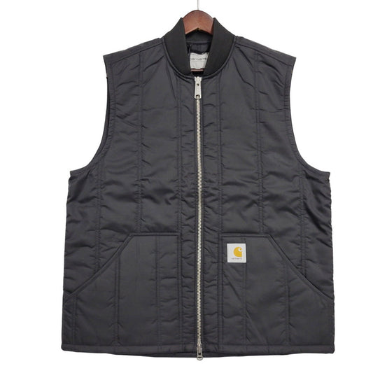 【中古美品】【メンズ】 CARHARTT WIP カーハート ワークインプログレス I034387 LACHLAN VEST LINER ラクラン ベストライナー トップス 142-260131-ya-22-izu サイズ：M カラー：BLACK 万代Net店