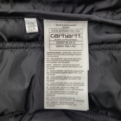 【中古美品】【メンズ】 CARHARTT WIP カーハート ワークインプログレス I034387 LACHLAN VEST LINER ラクラン ベストライナー トップス 142-260131-ya-22-izu サイズ：M カラー：BLACK 万代Net店