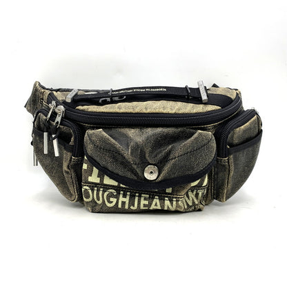 【現状渡し品】【メンズ/レディース】 TOUGH JEANSMITH タフジーンズスミス MILITARY WASTE BAG ミリタリー ウエスト バッグ カバン 鞄 188-260203-cs-21-izu カラー：ブラック系 万代Net店
