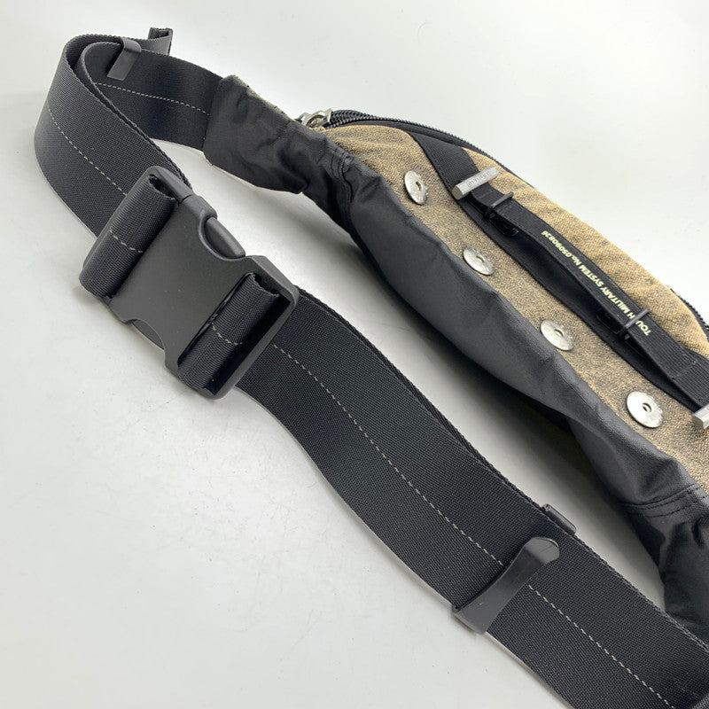 【現状渡し品】【メンズ/レディース】 TOUGH JEANSMITH タフジーンズスミス MILITARY WASTE BAG ミリタリー ウエスト バッグ カバン 鞄 188-260203-cs-21-izu カラー：ブラック系 万代Net店