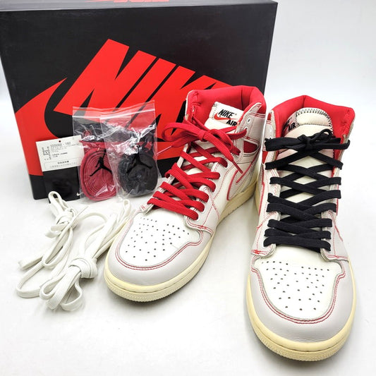 【中古品】【メンズ】 555088-160 AIR JORDAN 1 RETRO HIGH OG エアジョーダン1 レトロ ハイ OG スニーカー 靴 160-260201-tt-02-izu サイズ：28.5cm カラー：SAIL/UNIVERSITY RED 万代Net店