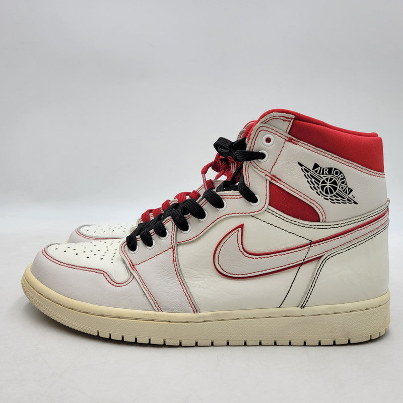 【中古品】【メンズ】 555088-160 AIR JORDAN 1 RETRO HIGH OG エアジョーダン1 レトロ ハイ OG スニーカー 靴 160-260201-tt-02-izu サイズ：28.5cm カラー：SAIL/UNIVERSITY RED 万代Net店