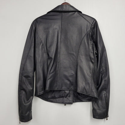 【現状渡し品】【レディース】 VERA PELLE ベラペレ DOUBLE RIDERS JACKET ダブルライダースジャケット イタリア製 アウター 168-260205-as-14-izu サイズ：L カラー：ブラック 万代Net店