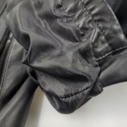 【現状渡し品】【レディース】 VERA PELLE ベラペレ DOUBLE RIDERS JACKET ダブルライダースジャケット イタリア製 アウター 168-260205-as-14-izu サイズ：L カラー：ブラック 万代Net店