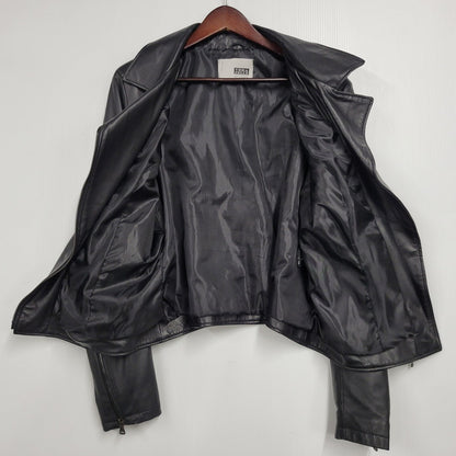 【現状渡し品】【レディース】 VERA PELLE ベラペレ DOUBLE RIDERS JACKET ダブルライダースジャケット イタリア製 アウター 168-260205-as-14-izu サイズ：L カラー：ブラック 万代Net店