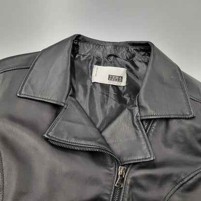 【現状渡し品】【レディース】 VERA PELLE ベラペレ DOUBLE RIDERS JACKET ダブルライダースジャケット イタリア製 アウター 168-260205-as-14-izu サイズ：L カラー：ブラック 万代Net店
