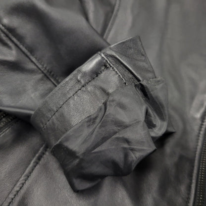 【現状渡し品】【レディース】 VERA PELLE ベラペレ DOUBLE RIDERS JACKET ダブルライダースジャケット イタリア製 アウター 168-260205-as-14-izu サイズ：L カラー：ブラック 万代Net店