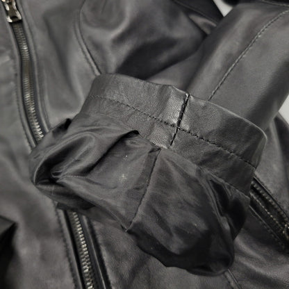 【現状渡し品】【レディース】 VERA PELLE ベラペレ DOUBLE RIDERS JACKET ダブルライダースジャケット イタリア製 アウター 168-260205-as-14-izu サイズ：L カラー：ブラック 万代Net店