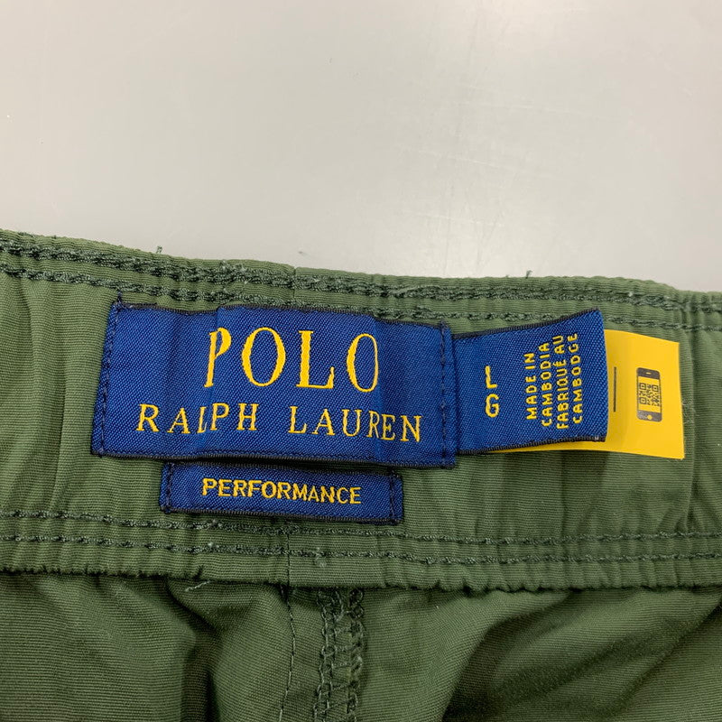 【中古品】【メンズ】 POLO RALPH LAUREN ポロ・ラルフローレン CLIMBING SHORT ATHLETIC クライミング ショート アスレチック パンツ ボトムス 158-260203-as-15-izu サイズ：L カラー：グリーン 万代Net店
