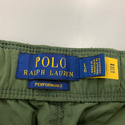 【中古品】【メンズ】 POLO RALPH LAUREN ポロ・ラルフローレン CLIMBING SHORT ATHLETIC クライミング ショート アスレチック パンツ ボトムス 158-260203-as-15-izu サイズ：L カラー：グリーン 万代Net店