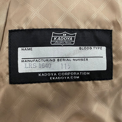 【中古品】【メンズ】 KADOYA カドヤ K'S LEATHER ケーズレザー LRS 1640 COW LEATHER SINGLE RIDERS JACKET カウ レザー シングル ライダース ジャケット アウター 145-260201-kh-13-izu サイズ：S カラー：ブラック 万代Net店