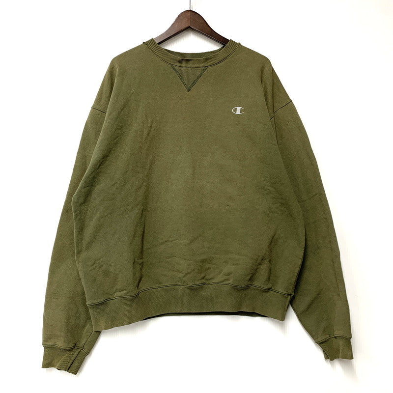 【現状渡し品】【メンズ】 V GAZETTE SWEAT SHIRT Vガゼット スウェットシャツ ホンジュラス製 トレーナー 長袖 トップス 146-260203-as-18-izu サイズ：L カラー：カーキ系 万代Net店