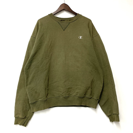 【現状渡し品】【メンズ】 V GAZETTE SWEAT SHIRT Vガゼット スウェットシャツ ホンジュラス製 トレーナー 長袖 トップス 146-260203-as-18-izu サイズ：L カラー：カーキ系 万代Net店