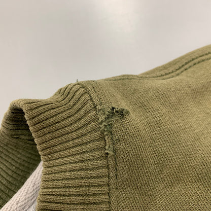 【現状渡し品】【メンズ】 V GAZETTE SWEAT SHIRT Vガゼット スウェットシャツ ホンジュラス製 トレーナー 長袖 トップス 146-260203-as-18-izu サイズ：L カラー：カーキ系 万代Net店