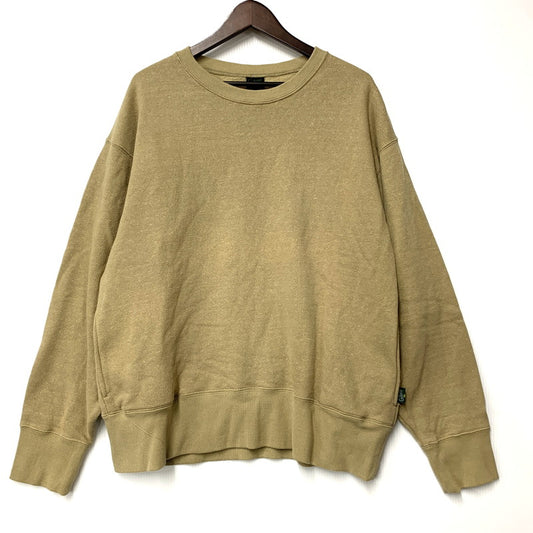 【中古品】【メンズ】 SWEAT SHIRT スウェットシャツ トレーナー 長袖 トップス 144-260203-as-17-izu サイズ：L カラー：ベージュ系 万代Net店