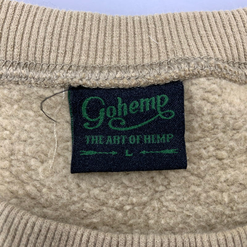 【中古品】【メンズ】 SWEAT SHIRT スウェットシャツ トレーナー 長袖 トップス 144-260203-as-17-izu サイズ：L カラー：ベージュ系 万代Net店