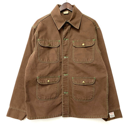 【中古品】【メンズ】 DUCK COVERALL JACKET ダック カバーオール ジャケット アウター 146-260201-kh-16-izu サイズ：42 カラー：ブラウン 万代Net店