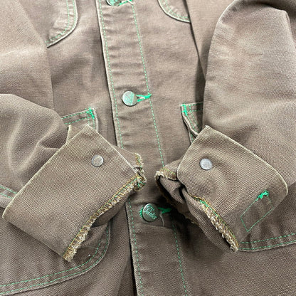 【中古品】【メンズ】 DUCK COVERALL JACKET ダック カバーオール ジャケット アウター 146-260201-kh-16-izu サイズ：42 カラー：ブラウン 万代Net店