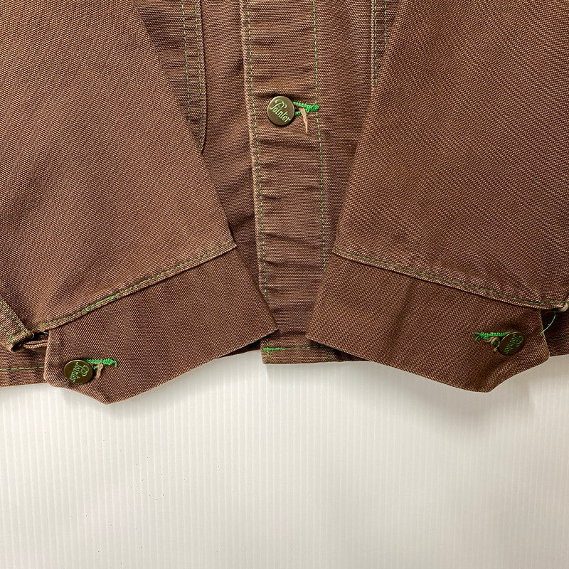 【中古品】【メンズ】 DUCK COVERALL JACKET ダック カバーオール ジャケット アウター 146-260201-kh-16-izu サイズ：42 カラー：ブラウン 万代Net店