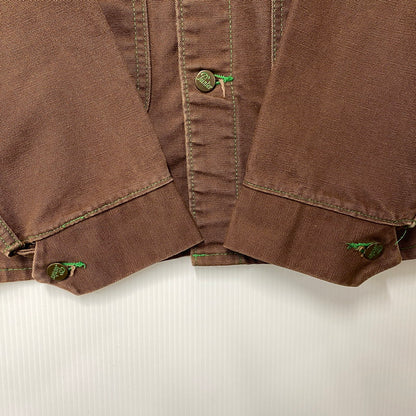 【中古品】【メンズ】 DUCK COVERALL JACKET ダック カバーオール ジャケット アウター 146-260201-kh-16-izu サイズ：42 カラー：ブラウン 万代Net店