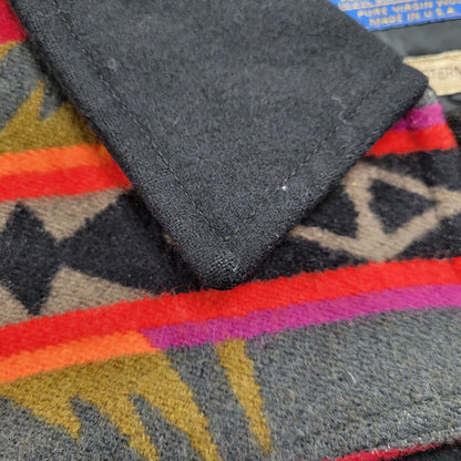 【中古品】【メンズ】 HIGH GRADE WESTERN WEAR ハイグレード ウェスタン ウェア USA製 70’S ROCKET TALONZIP NATIVE PATTERN WOOL JACKET タロンジップ ネイティブ パターンウール ジャケット アウター 146-260209-cs-17-izu サイズ：XL カラー：ブラック 万代Net店