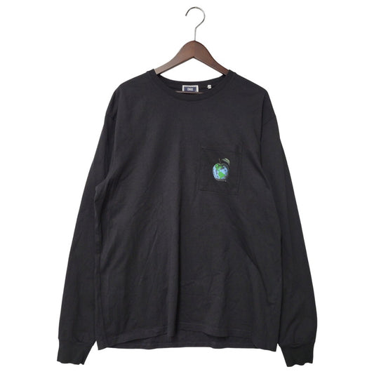 【中古品】【メンズ】 KITH キス NYC BOROUGHS POCKET L/S TEE 22-070-060-0006-2-0 ロングスリーブ Tシャツ 長袖 ロンT プリント トップス 142-260202-ay-09-izu サイズ：M カラー：ブラック 万代Net店