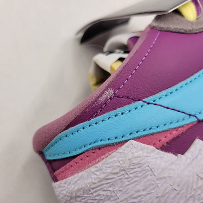 【中古品】【メンズ】 × KAWS カウズ × SACAI サカイ BLAZER LOW DM7901-500 ブレーザー ロー スニーカー シューズ 靴 160-260319-as-01-izu サイズ：26.5cm カラー：URPLE DUSK/LAGOON PULSE-WHITE 万代Net店