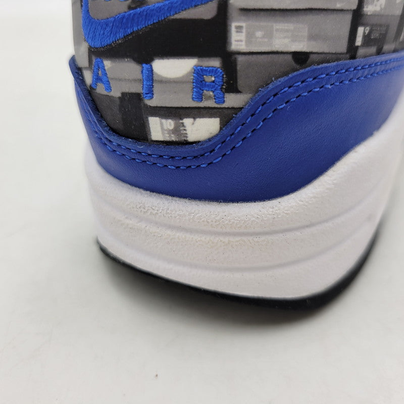 【中古品】【メンズ/レディース】 × ATMOS アトモス AIR MAX 1 PRNT AQ0927-100 エアマックス1 プリント スニーカー シューズ 靴 160-260319-as-04-izu サイズ：26cm カラー：WHITE/GAME ROYAL 万代Net店