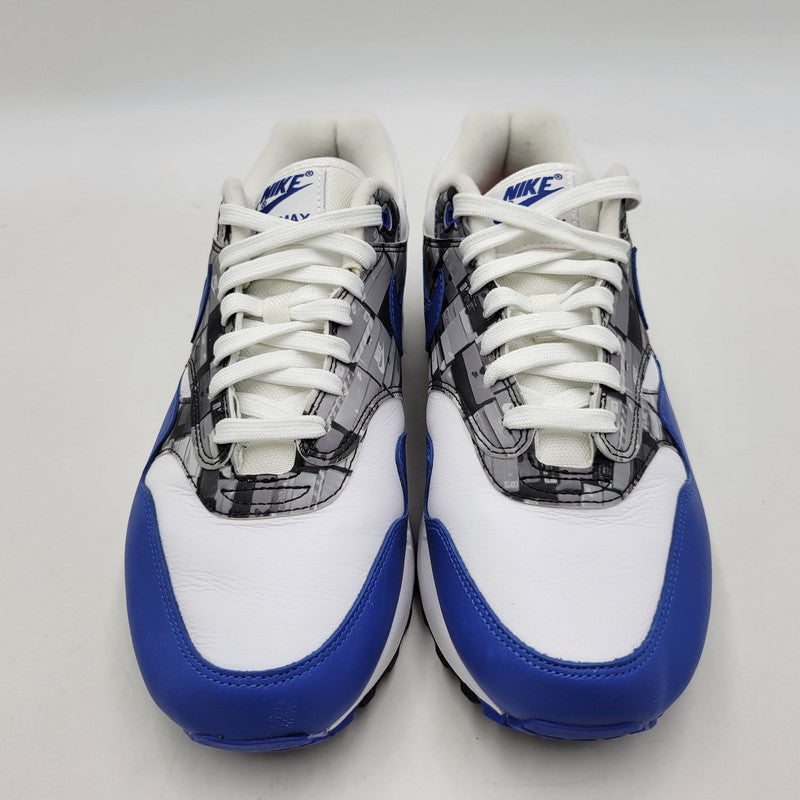 【中古品】【メンズ/レディース】 × ATMOS アトモス AIR MAX 1 PRNT AQ0927-100 エアマックス1 プリント スニーカー シューズ 靴 160-260319-as-04-izu サイズ：26cm カラー：WHITE/GAME ROYAL 万代Net店