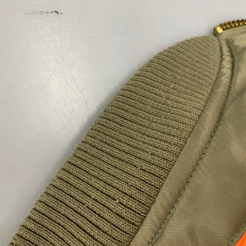 【中古品】【メンズ】 LEGENDA レジェンダ PSYCHO BOMBER JACKET LEJ173 ボンバージャケット アウター 142-260203-as-24-izu サイズ：F カラー：カーキ 万代Net店