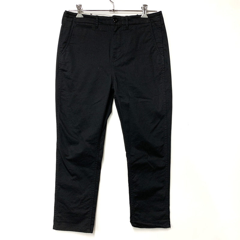 【中古品】【メンズ】 STRETCH TAPERED CHINO PANTS 11-23-1173-803 ストレッチ テーパード チノパンツ ボトムス 158-260203-as-16-izu サイズ：L カラー：ブラック 万代Net店