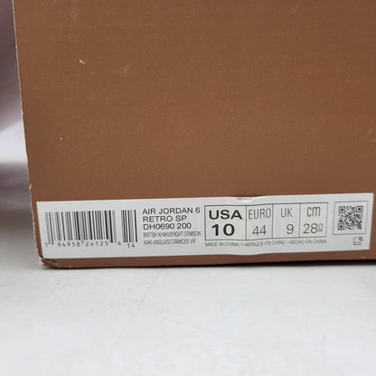 【中古品】【メンズ】 × TRAVIS SCOTT トラヴィス・スコット AIR JORDAN 6 RETRO SP DH0690-200 エアジョーダン 6 レトロ SP スニーカー シューズ 靴 160-260211-as-21-izu サイズ：28cm カラー：BRITISH KHAKI/BRIGHT CRIMSON 万代Net店