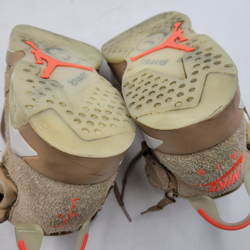 【中古品】【メンズ】 × TRAVIS SCOTT トラヴィス・スコット AIR JORDAN 6 RETRO SP DH0690-200 エアジョーダン 6 レトロ SP スニーカー シューズ 靴 160-260211-as-21-izu サイズ：28cm カラー：BRITISH KHAKI/BRIGHT CRIMSON 万代Net店