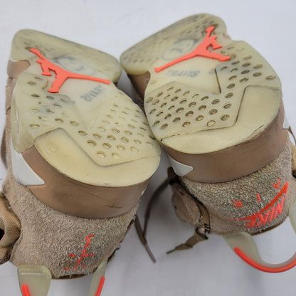 【中古品】【メンズ】 × TRAVIS SCOTT トラヴィス・スコット AIR JORDAN 6 RETRO SP DH0690-200 エアジョーダン 6 レトロ SP スニーカー シューズ 靴 160-260211-as-21-izu サイズ：28cm カラー：BRITISH KHAKI/BRIGHT CRIMSON 万代Net店