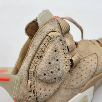 【中古品】【メンズ】 × TRAVIS SCOTT トラヴィス・スコット AIR JORDAN 6 RETRO SP DH0690-200 エアジョーダン 6 レトロ SP スニーカー シューズ 靴 160-260211-as-21-izu サイズ：28cm カラー：BRITISH KHAKI/BRIGHT CRIMSON 万代Net店