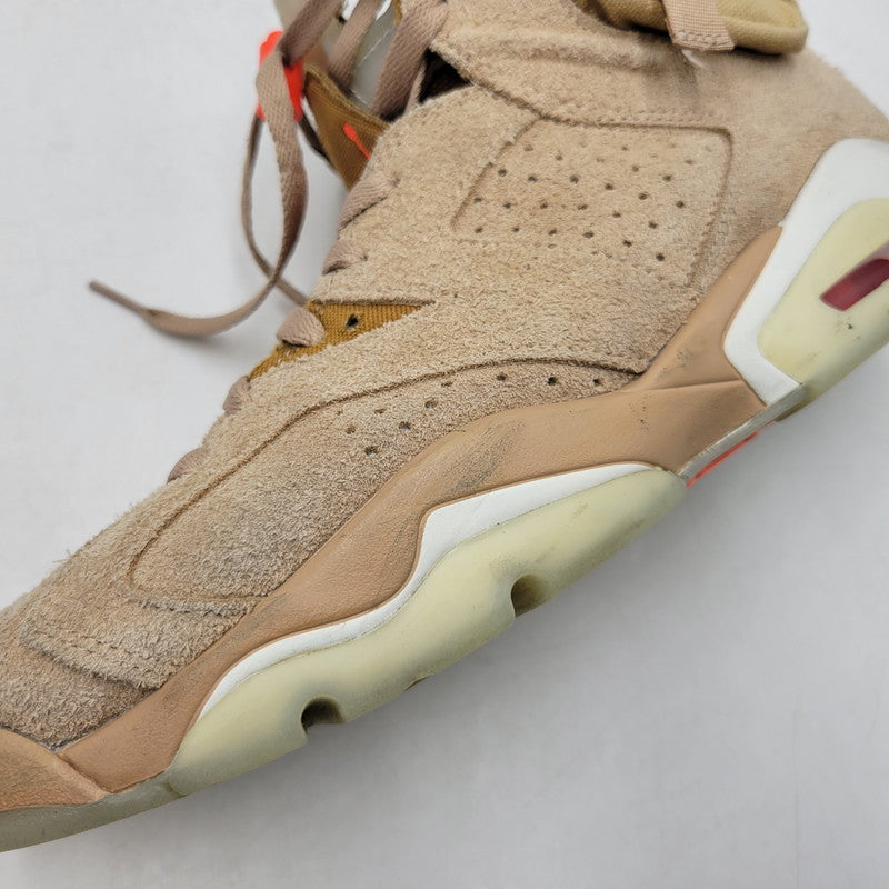 【中古品】【メンズ】 × TRAVIS SCOTT トラヴィス・スコット AIR JORDAN 6 RETRO SP DH0690-200 エアジョーダン 6 レトロ SP スニーカー シューズ 靴 160-260211-as-21-izu サイズ：28cm カラー：BRITISH KHAKI/BRIGHT CRIMSON 万代Net店