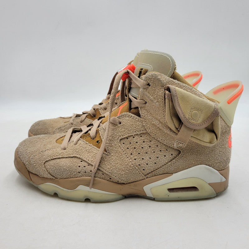 【中古品】【メンズ】 × TRAVIS SCOTT トラヴィス・スコット AIR JORDAN 6 RETRO SP DH0690-200 エアジョーダン 6 レトロ SP スニーカー シューズ 靴 160-260211-as-21-izu サイズ：28cm カラー：BRITISH KHAKI/BRIGHT CRIMSON 万代Net店