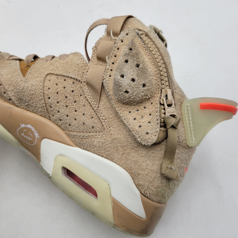 【中古品】【メンズ】 × TRAVIS SCOTT トラヴィス・スコット AIR JORDAN 6 RETRO SP DH0690-200 エアジョーダン 6 レトロ SP スニーカー シューズ 靴 160-260211-as-21-izu サイズ：28cm カラー：BRITISH KHAKI/BRIGHT CRIMSON 万代Net店