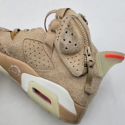 【中古品】【メンズ】 × TRAVIS SCOTT トラヴィス・スコット AIR JORDAN 6 RETRO SP DH0690-200 エアジョーダン 6 レトロ SP スニーカー シューズ 靴 160-260211-as-21-izu サイズ：28cm カラー：BRITISH KHAKI/BRIGHT CRIMSON 万代Net店