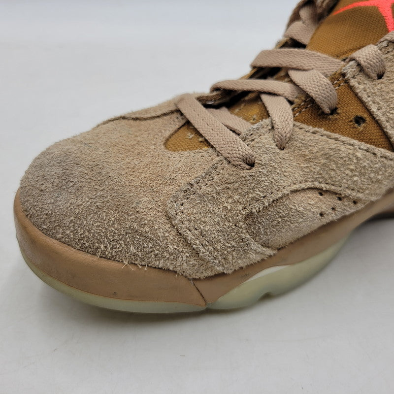 【中古品】【メンズ】 × TRAVIS SCOTT トラヴィス・スコット AIR JORDAN 6 RETRO SP DH0690-200 エアジョーダン 6 レトロ SP スニーカー シューズ 靴 160-260211-as-21-izu サイズ：28cm カラー：BRITISH KHAKI/BRIGHT CRIMSON 万代Net店