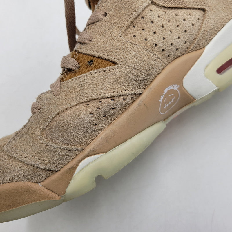 【中古品】【メンズ】 × TRAVIS SCOTT トラヴィス・スコット AIR JORDAN 6 RETRO SP DH0690-200 エアジョーダン 6 レトロ SP スニーカー シューズ 靴 160-260211-as-21-izu サイズ：28cm カラー：BRITISH KHAKI/BRIGHT CRIMSON 万代Net店