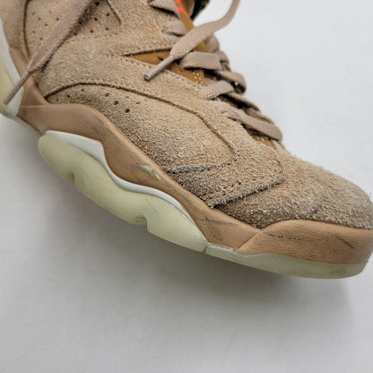 【中古品】【メンズ】 × TRAVIS SCOTT トラヴィス・スコット AIR JORDAN 6 RETRO SP DH0690-200 エアジョーダン 6 レトロ SP スニーカー シューズ 靴 160-260211-as-21-izu サイズ：28cm カラー：BRITISH KHAKI/BRIGHT CRIMSON 万代Net店