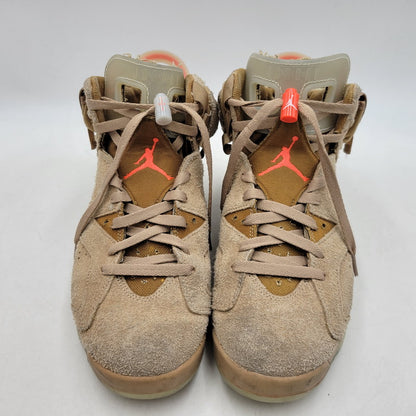 【中古品】【メンズ】 × TRAVIS SCOTT トラヴィス・スコット AIR JORDAN 6 RETRO SP DH0690-200 エアジョーダン 6 レトロ SP スニーカー シューズ 靴 160-260211-as-21-izu サイズ：28cm カラー：BRITISH KHAKI/BRIGHT CRIMSON 万代Net店