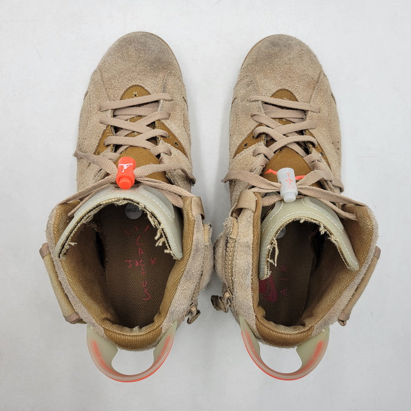 【中古品】【メンズ】 × TRAVIS SCOTT トラヴィス・スコット AIR JORDAN 6 RETRO SP DH0690-200 エアジョーダン 6 レトロ SP スニーカー シューズ 靴 160-260211-as-21-izu サイズ：28cm カラー：BRITISH KHAKI/BRIGHT CRIMSON 万代Net店