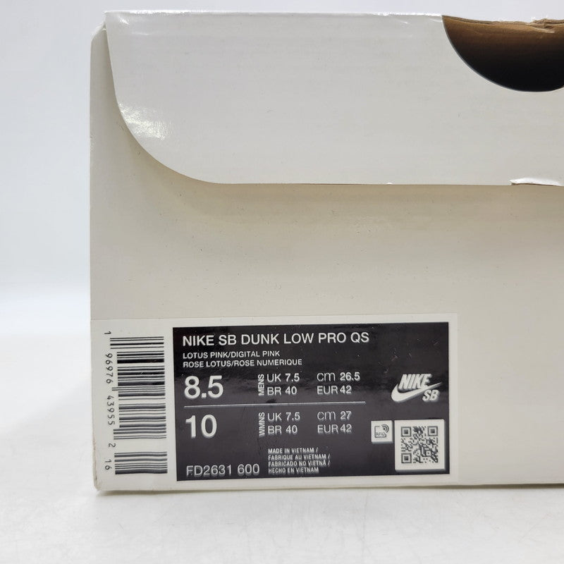 【中古美品】【メンズ】 × THE POWERPUFF GIRLS パワーパフガールズ DUNK LOW PRO QS FD2631-600 ダンク ロー プロ QS スニーカー シューズ 靴 160-260211-as-22-izu サイズ：26.5cm カラー：LOTUS PINK/DIGITAL PINK 万代Net店